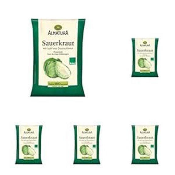 Alnatura Bio-Sauerkraut 500 g (Packung zu 5)