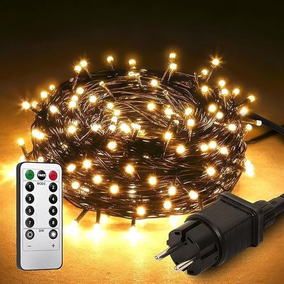 Menz 220 LED Outdoor Fairy Lights mit blinkenden Modi