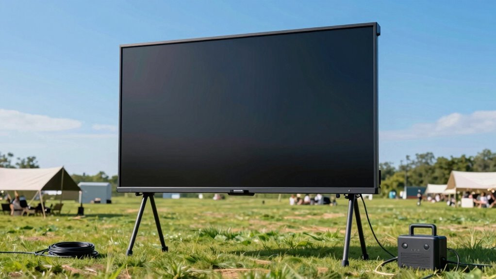 outdoor screen durability and stability