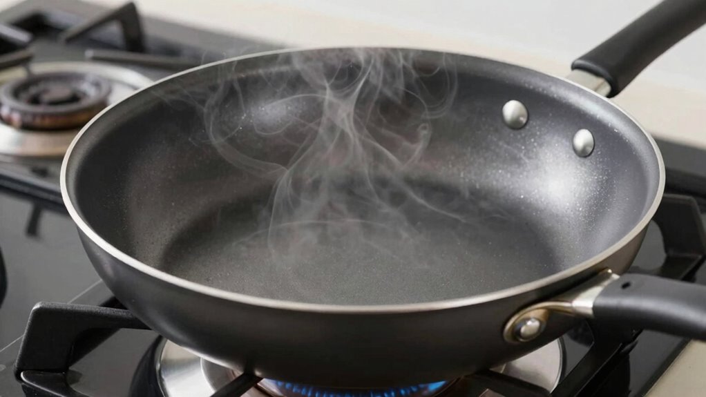 Überhitzung beschädigt die Antihaftbeschichtung