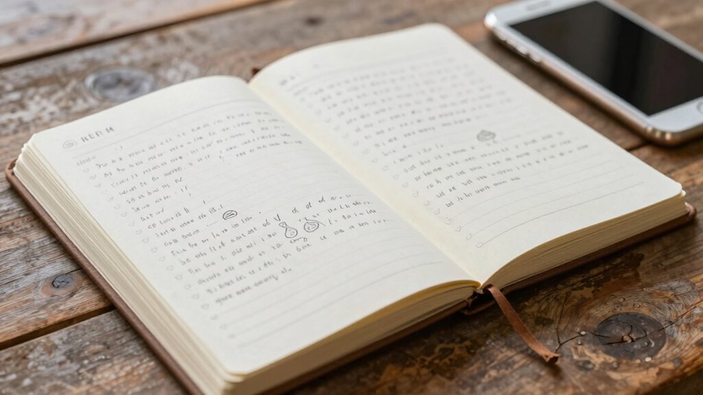 Papiere Journale enthüllen Schlaf Nuancen