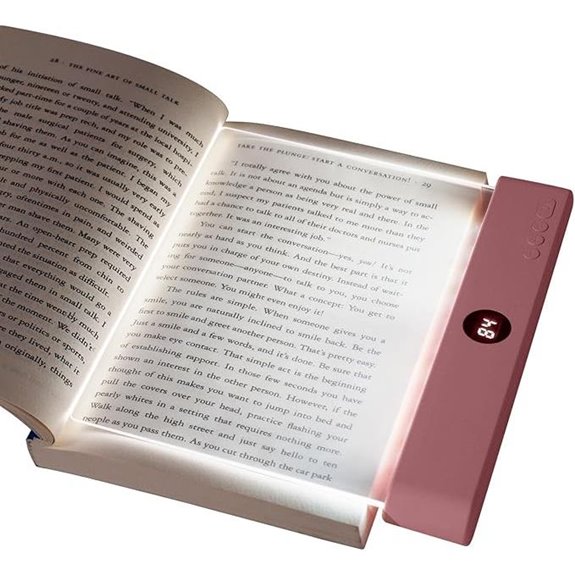 HOTUT Lightwedge LED Nachttisch-Leseleuchte (Pink)