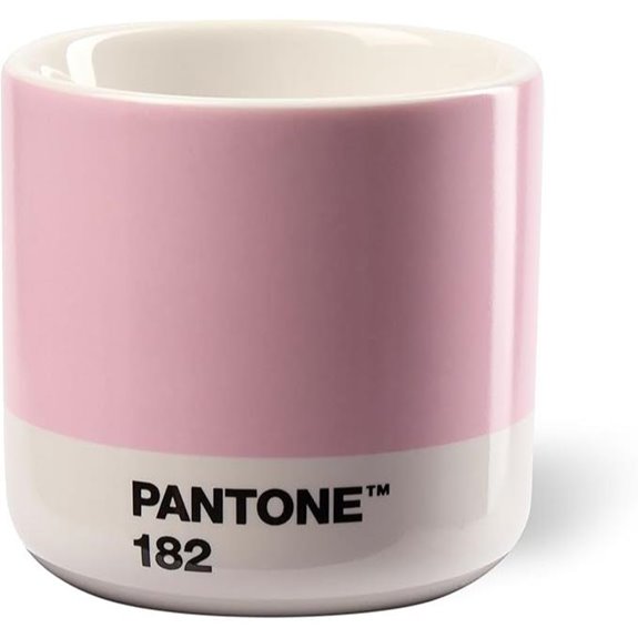 PANTONE 101010182 Porzellan Macchiato Thermalbecher Lichtpink 182 C