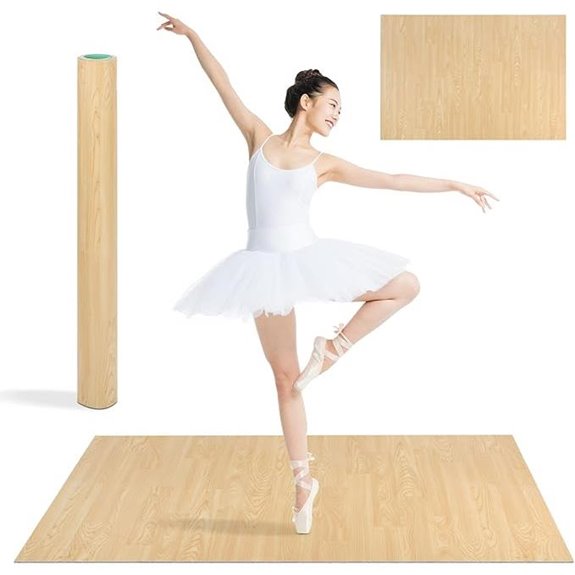 Tragbares 3x4/4x6 ft Tanzbodenmatte für Ballett und Jazz