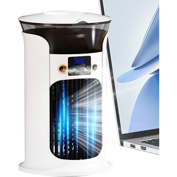 Tragbare Raumklimaanlage mit Ventilator und Fernbedienung