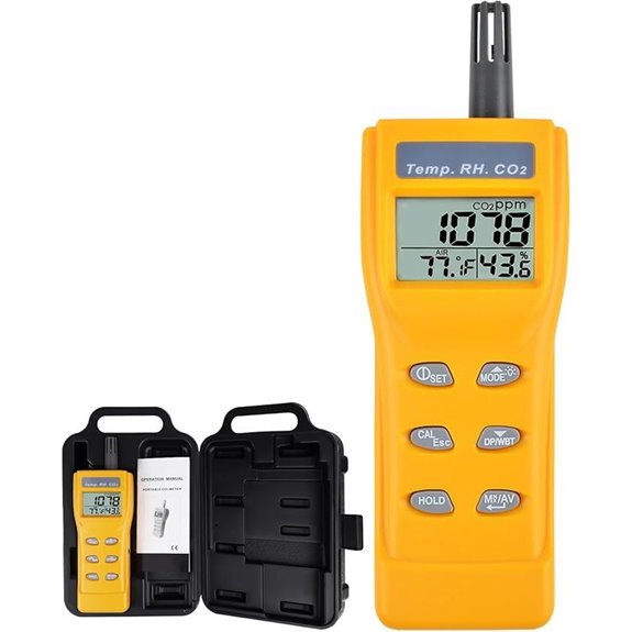 Portabler CO2-Detektor mit Alarm und Luftqualitäts Sensor
