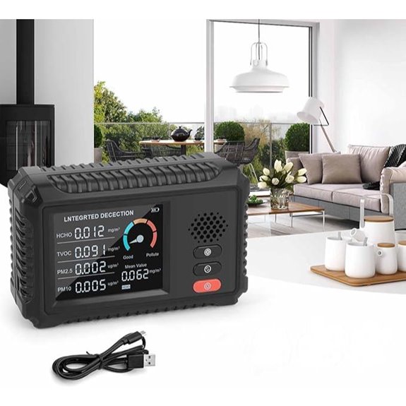 Tragbares Indoor-Air-Qualitätsdetektor mit USB