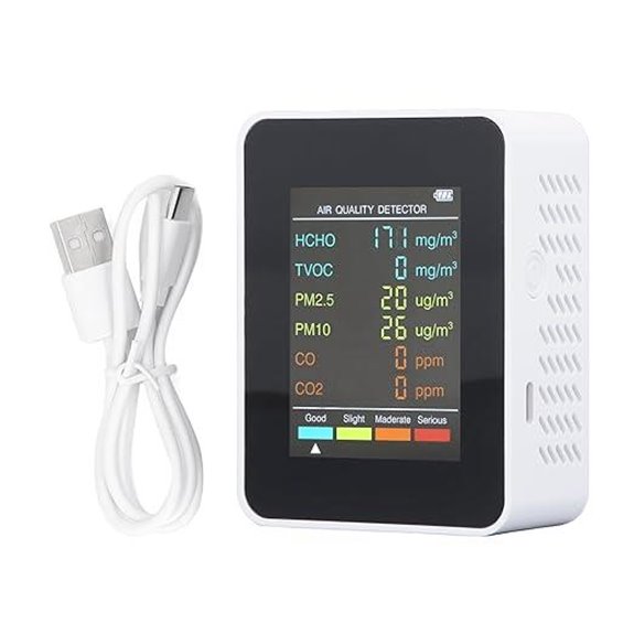 Tragbarer Innenraumluftqualitätsmonitor mit LCD-Bildschirm