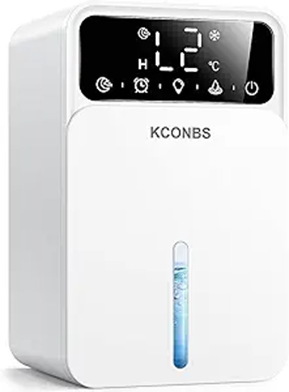 Portabler Luftentfeuchter für mittelgroße Räume mit automatischer Abschaltung