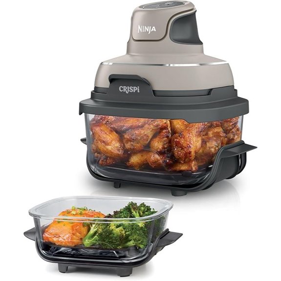 Ninja CRISPi tragbarer Heißluftfritteuse mit herausnehmbaren Behältern