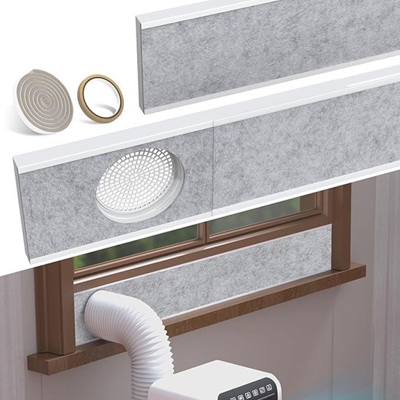 Flamorrow tragbare Klimaanlagen-Fensterabdichtungskit mit Schaumplatten