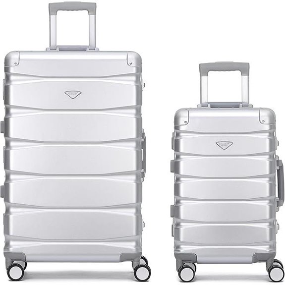 Flight Knight Premium Spinner-Koffer mit Zahlenschloss