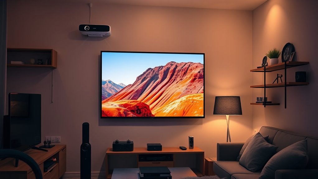 projection brightness placement connectivity