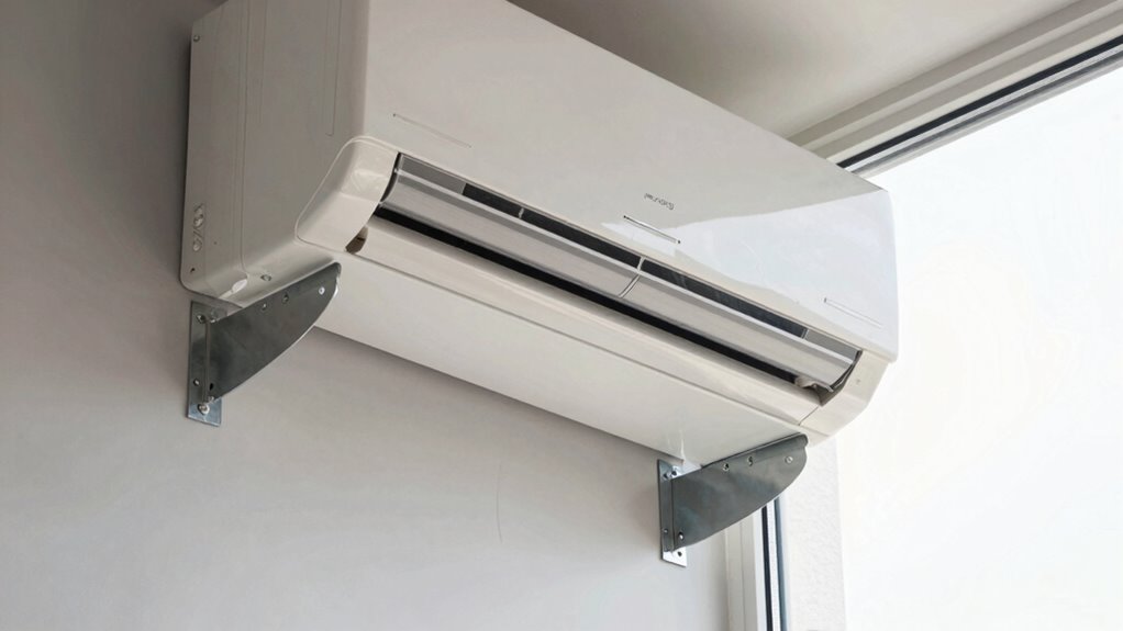 proper ac tilt for drainage