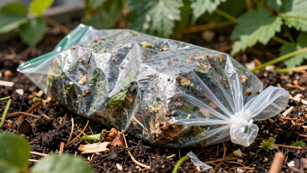 ordnungsgemäße biologisch abbaubare Kunststoffentsorgung