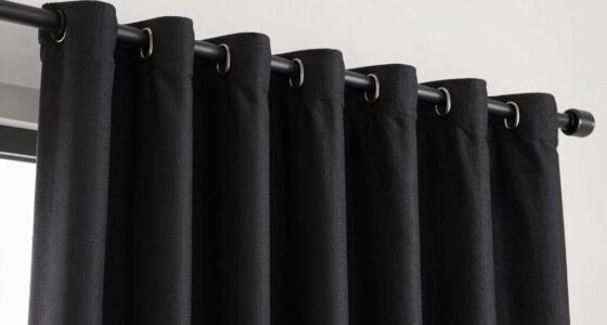 ordnungsgemäße Verdunkelungsvorhänge Installation