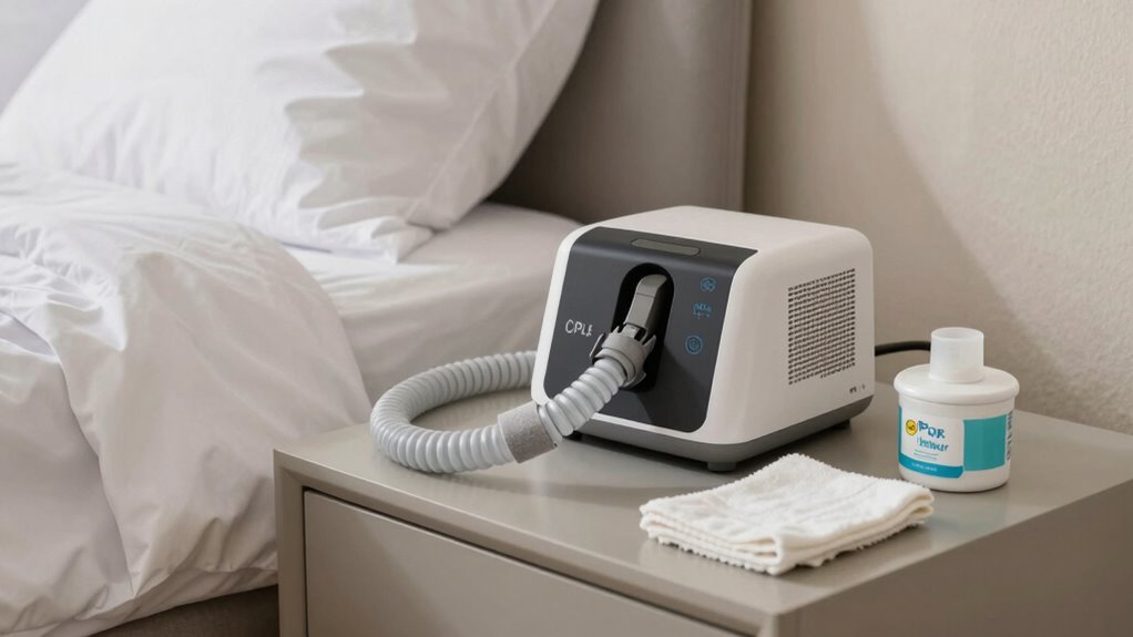 proper cpap bedside setup