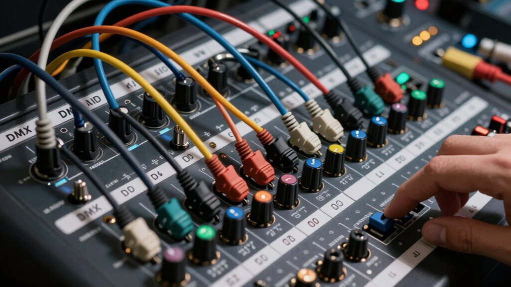 proper dmx address setup