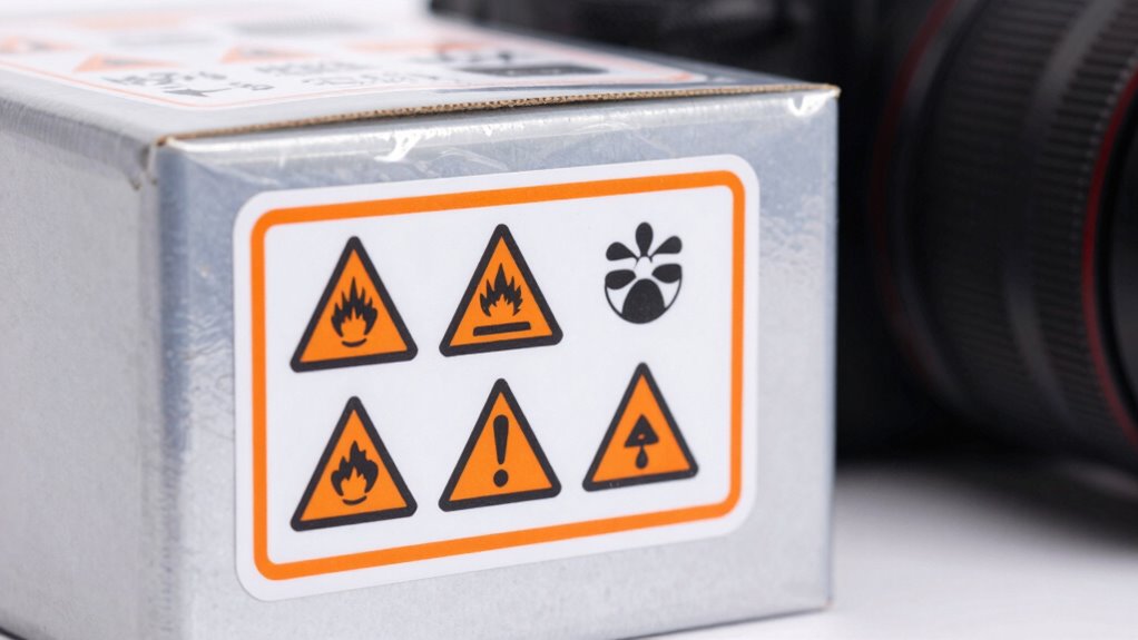 ordnungsgemäße Platzierung des Lithiumbatterie-Etiketts