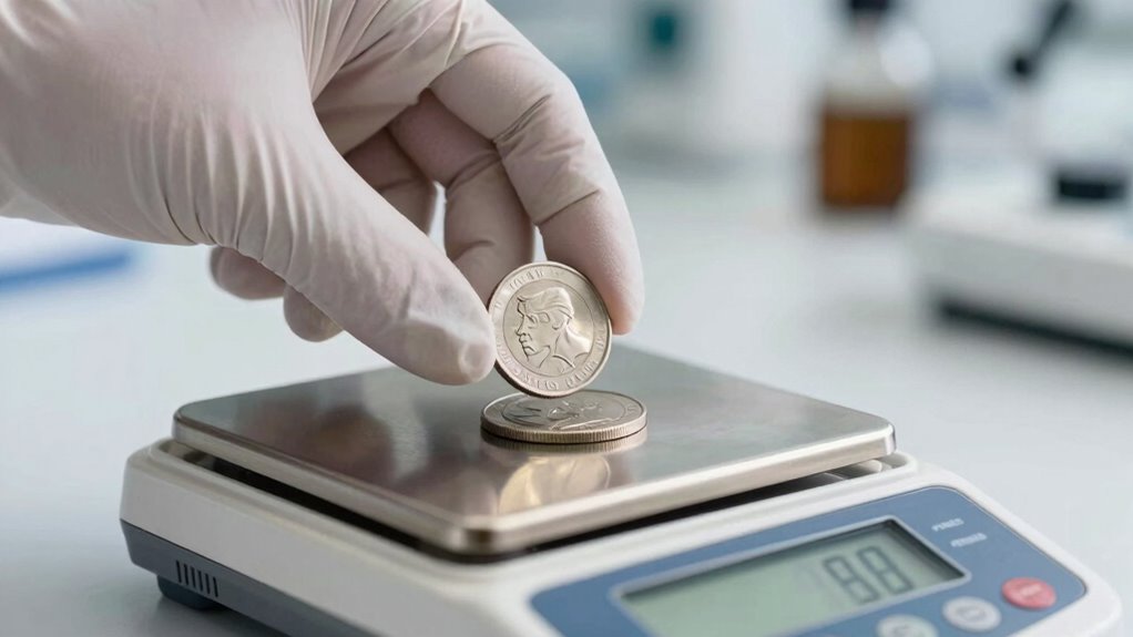 Schnelle Münzenauthentizitätsprüfung