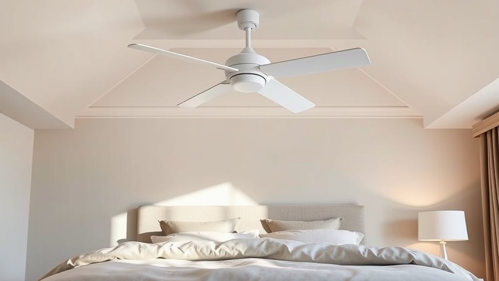 quiet bedroom ceiling fan considerations
