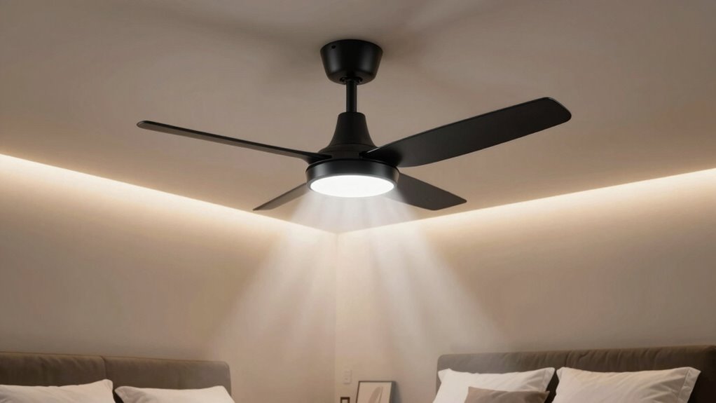 quiet bedroom ceiling fans