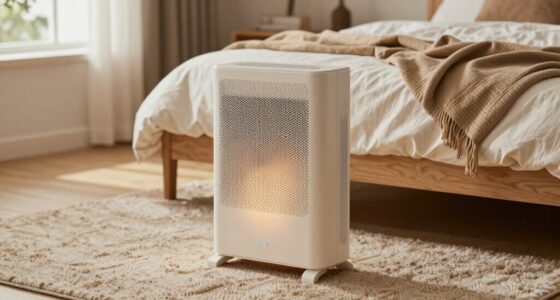 quiet bedroom space heater options