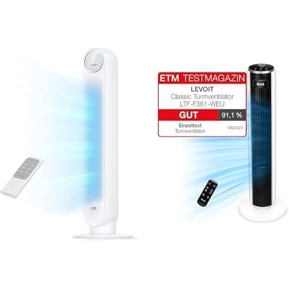 Dreo & Levoit 28dB leise Turmventilatoren mit Schlafmodus