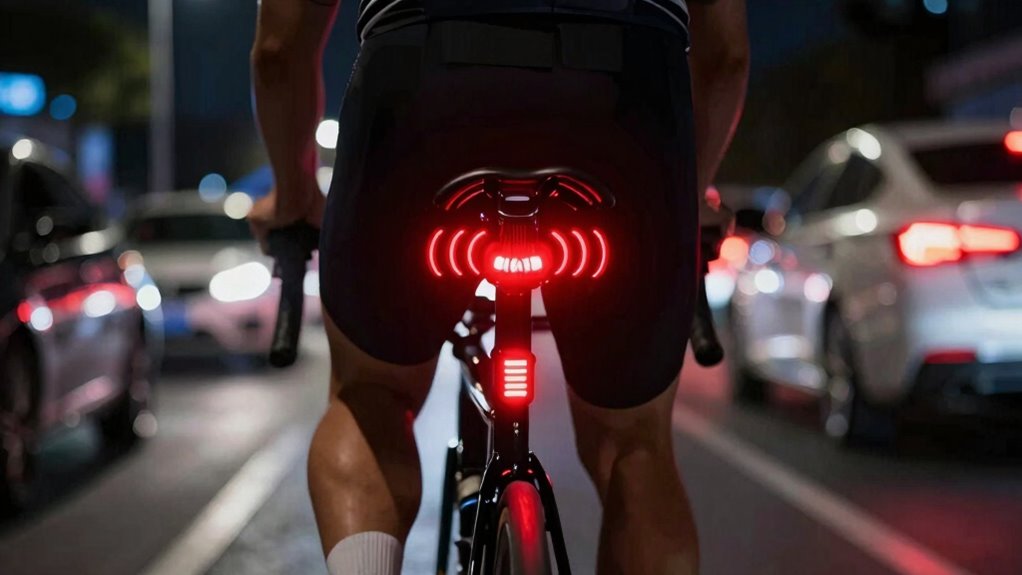 radar activated bike safety lights