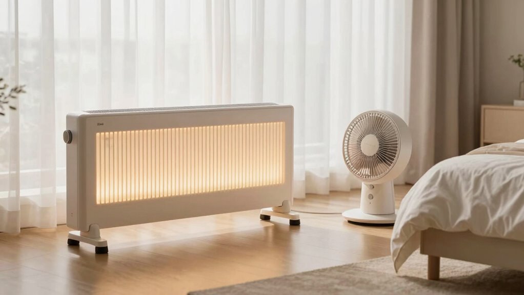 radiant heaters are quieter