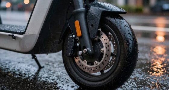 regenresistentes Scooter-Bremsen