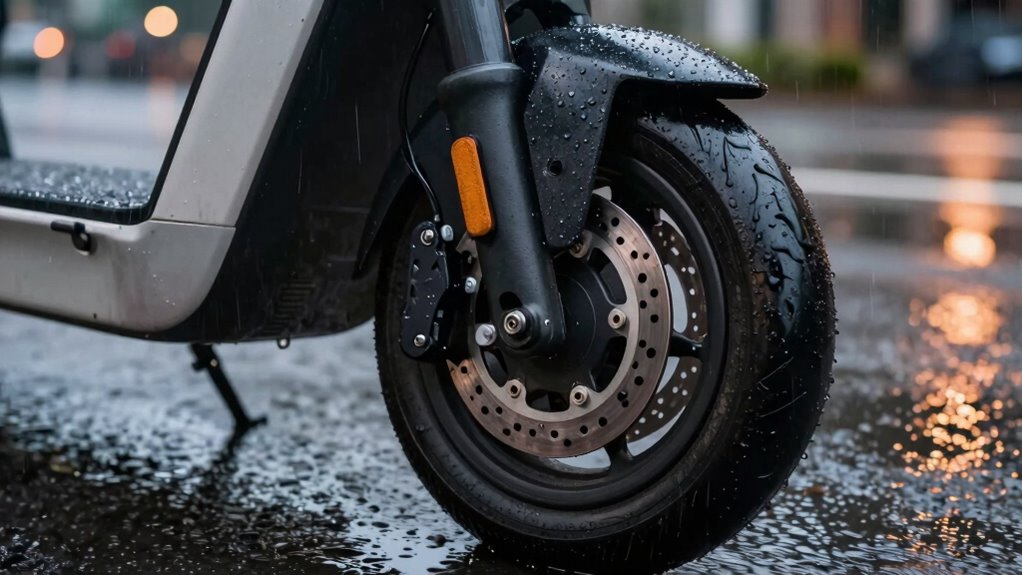 regenresistentes Scooter-Bremsen