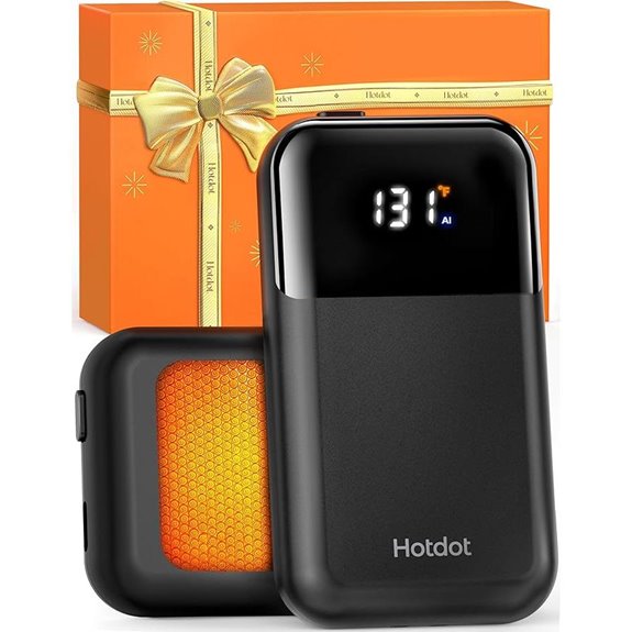 rechargeable hand warmers with temperature display