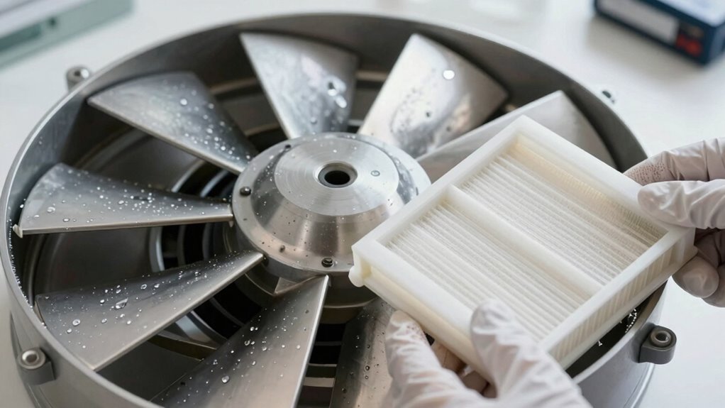 Entfernen reinigen warten filtern