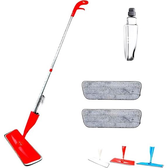 Spray-Mopp mit nachfüllbarem Wassertank und Pads