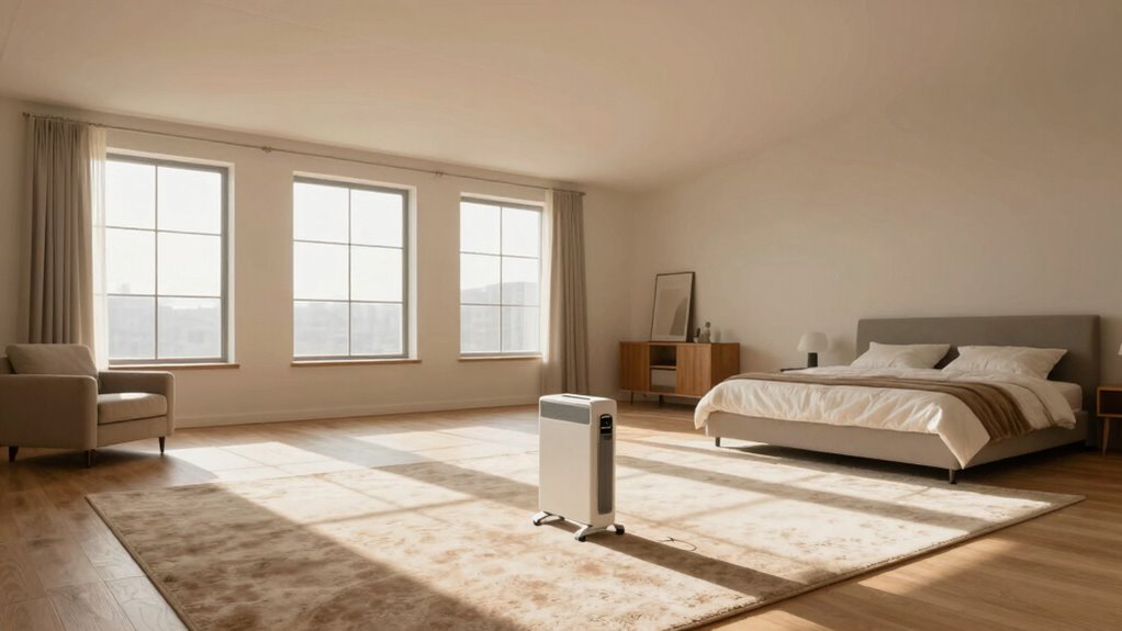 room size influences heat distribution