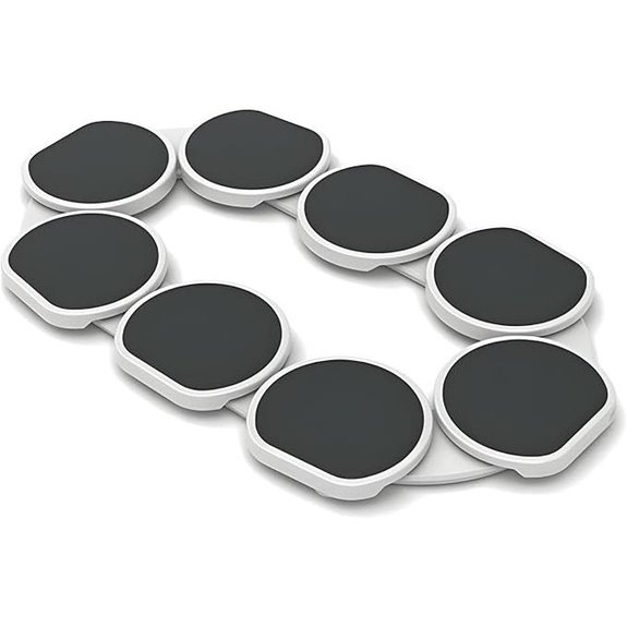 Lazy Susan Revolving Serving Tray with Wheels