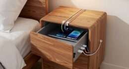 sicheres Laden von Geräten im Schlafzimmer