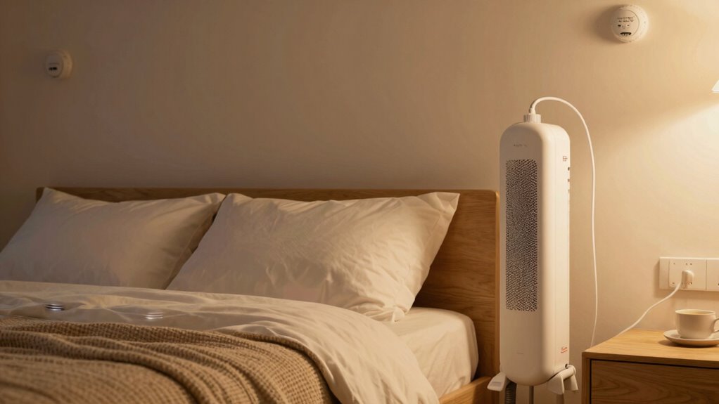 sichere Heizpraktiken im Schlafzimmer