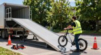 sichere schwere E-Bike-Ladung