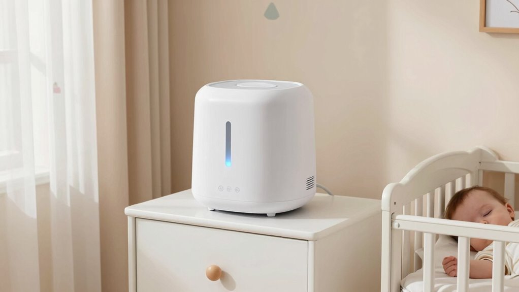 sichere Platzierung für Baby White Noise