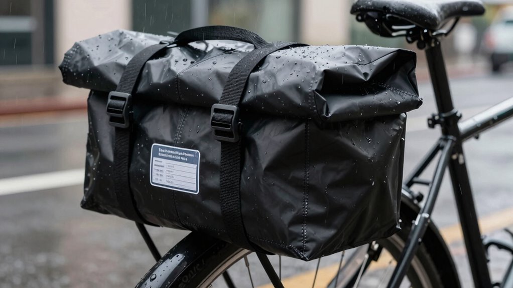 sealed seams and waterproof fabric