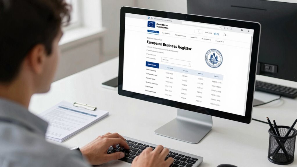 Suche EU-Firmenregister