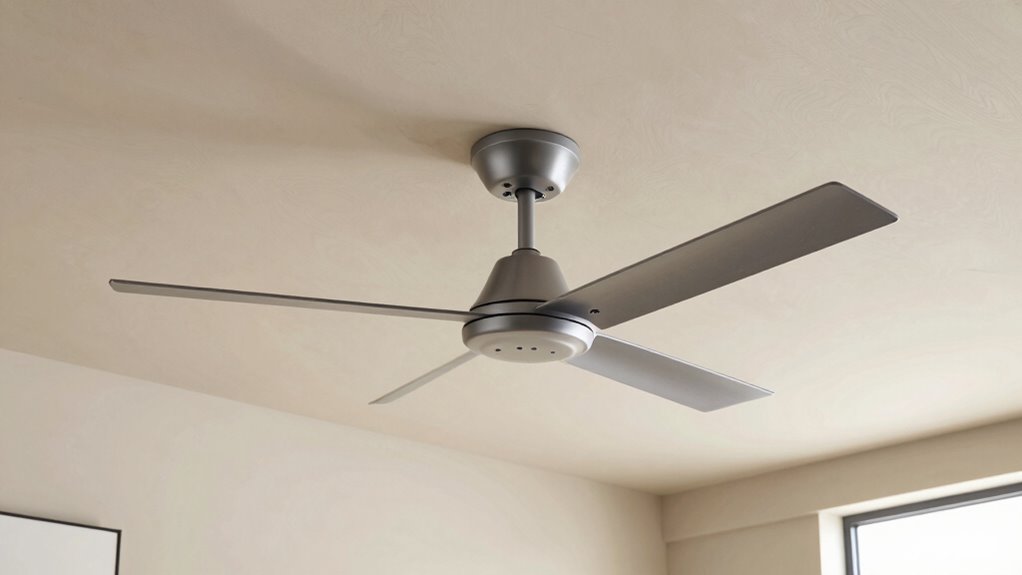 Sichere Installation eines Deckenventilators mit niedrigem Deckenhöhe