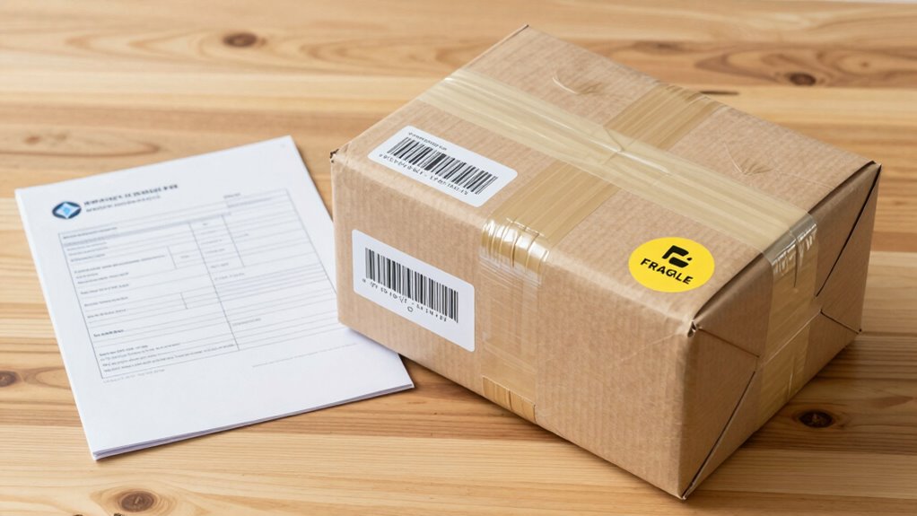 sichere Verpackung und Kennzeichnung