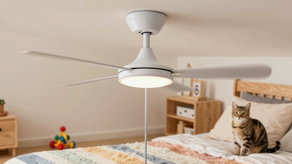 secure pet friendly fan setup