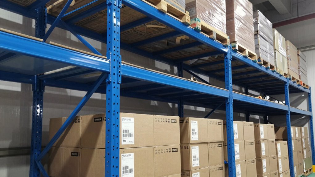 secure shelves with bracing