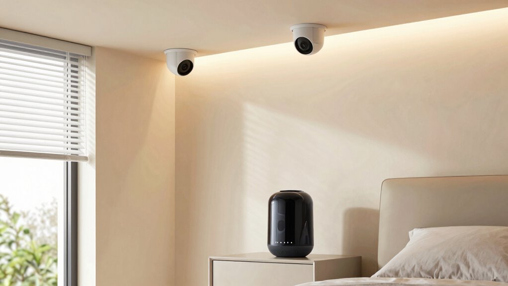 sicheres intelligentes Schlafzimmer setup