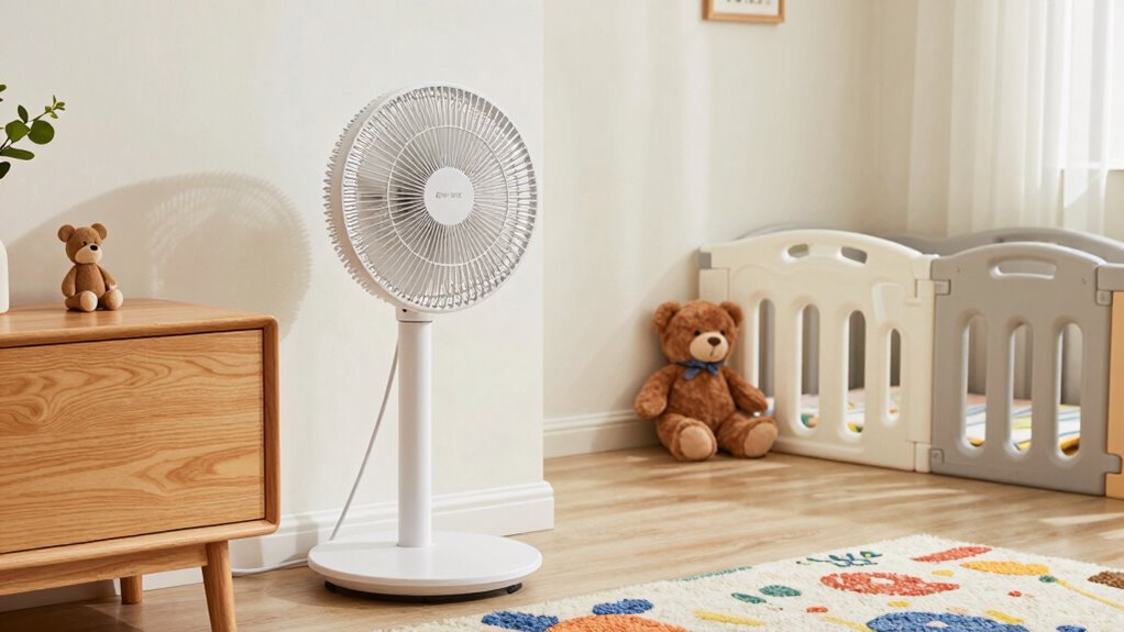 secure stable fan placement