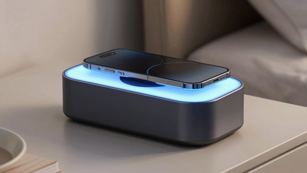 sicheres kabelloses Laden Setup